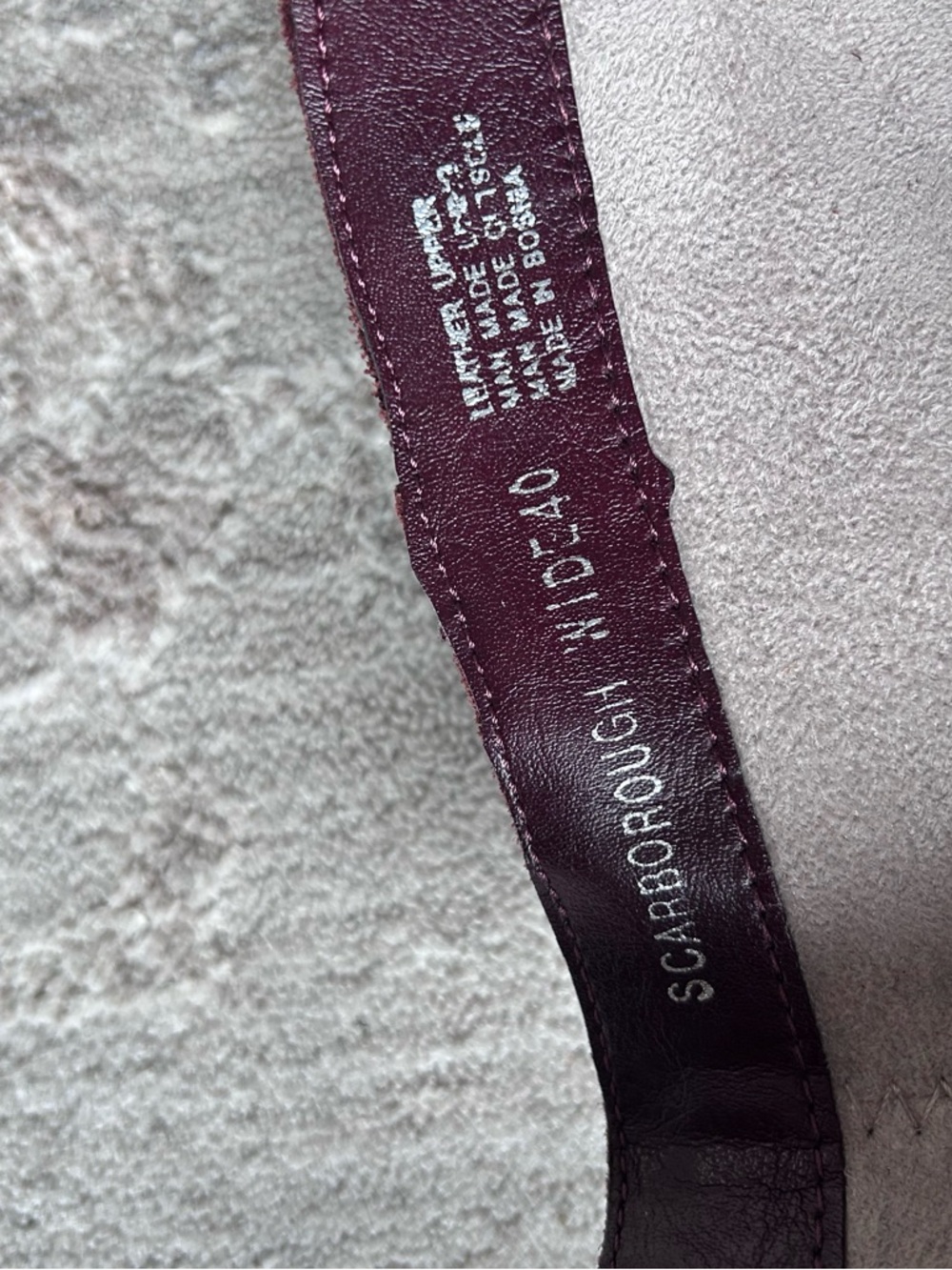 Miz Mooz Leather Ankle Side Zip Boots with Buckle Suzy Merlot 9-9.5W Scarborough - Picture 8 of 9